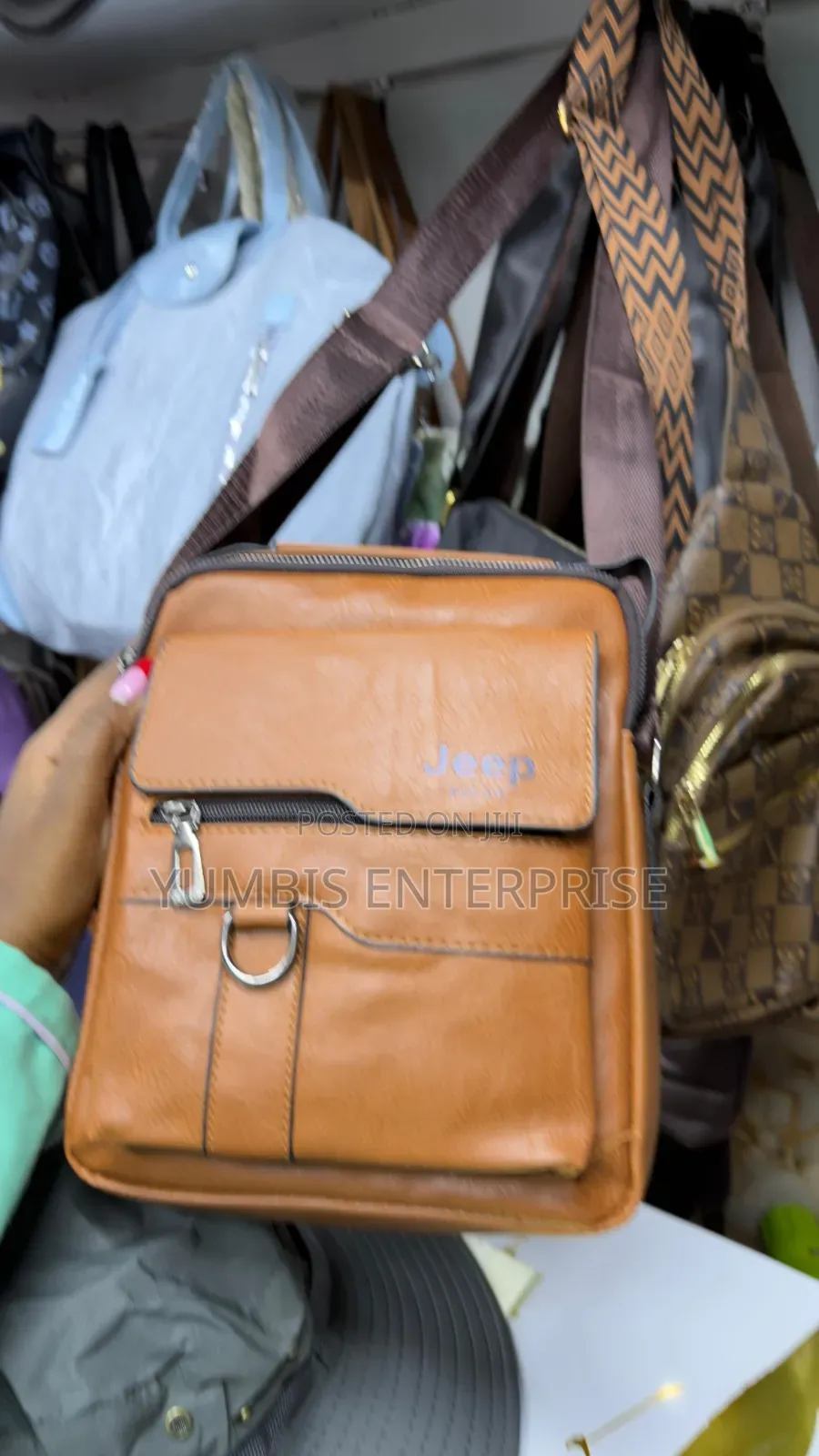 Light Brown Jeep Sling Shoulder Bags Available