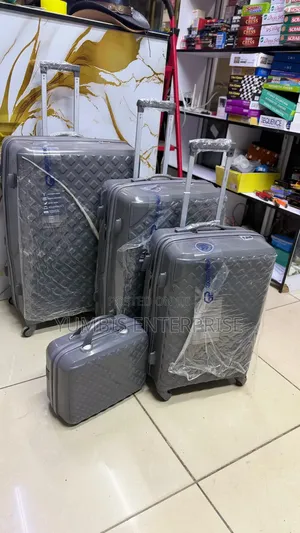 Dark Grey 4 in 1 Xtra Large Full Set of Rubber Suitcases
