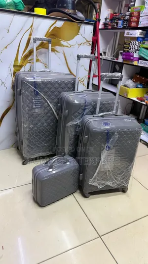 Dark Grey 4 in 1 Xtra Large Full Set of Rubber Suitcases
