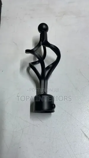 Black Decorative Finials Curtain Rod Accessories Flower Ends