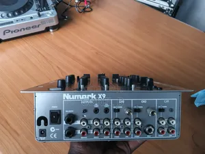 Pioneer CDJ Media Players With a Numark X9 3-Channel Mixer