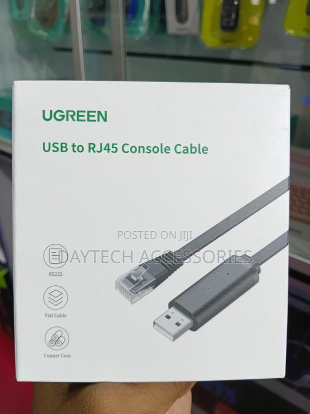 Ugreen Usb To Rj45 Console Cable (Model Cm204)1.5-meter Flat Cable.