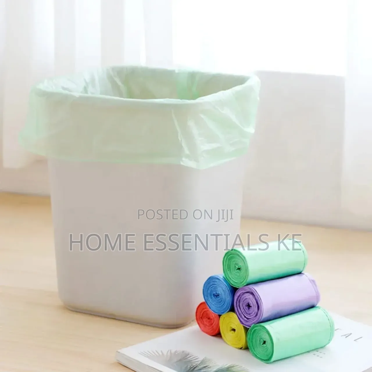 *100pcs Extra Strong Mixed Colours Trash Bag: 45*50cm