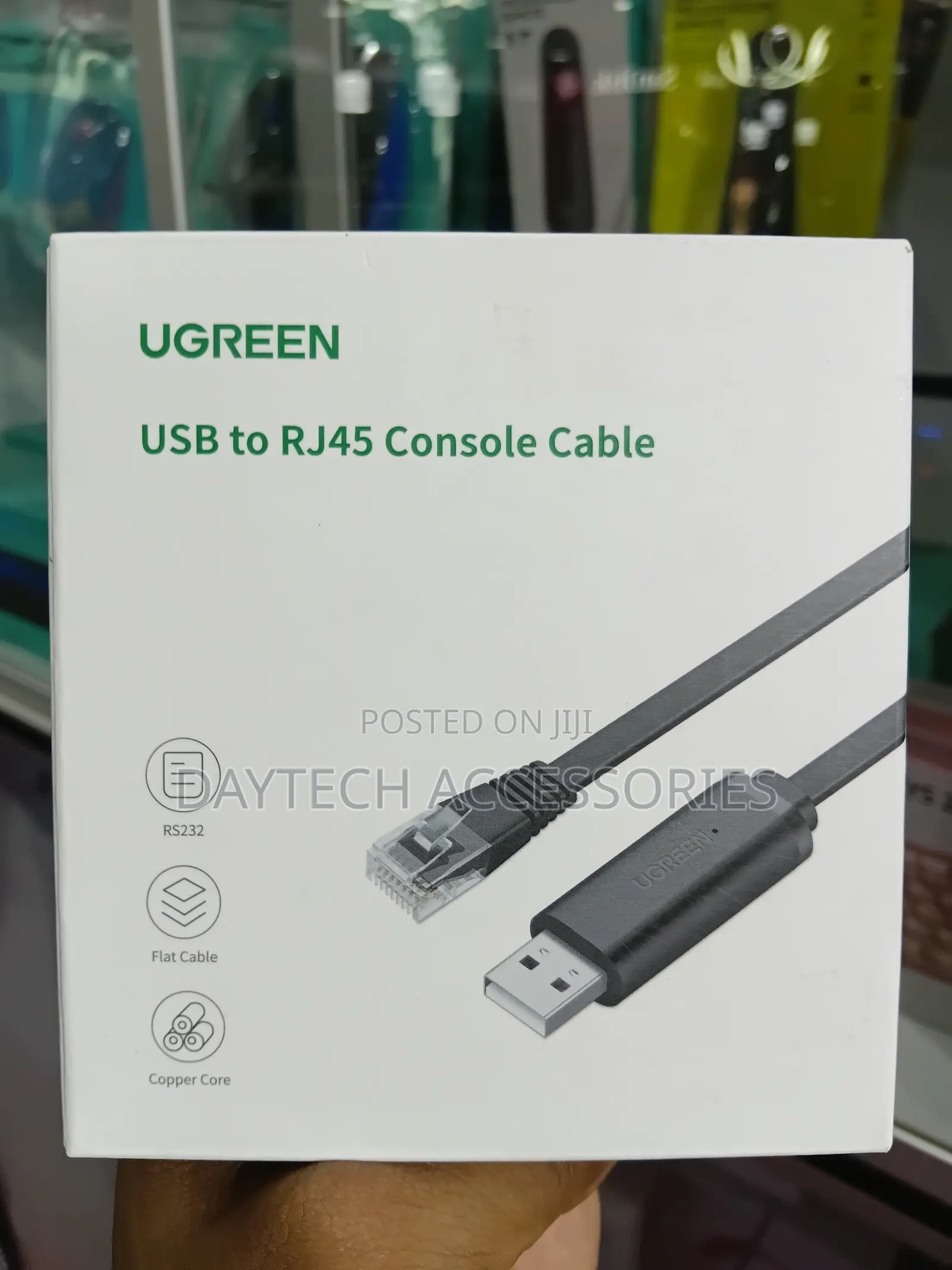 Ugreen Cm204-50773 Usb To Rj45 Flat Console Cable 1.5m
