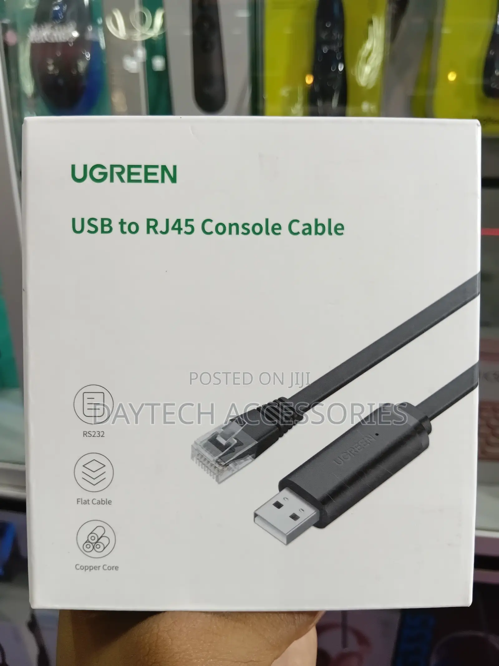 Ugreen Cm204-50773 Usb To Rj45 Flat Console Cable 1.5m