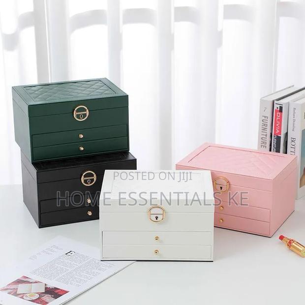 *Multi-Layer Jewelry Storage Box Necklace \ Earrings Organizer Case - thumbnail 2