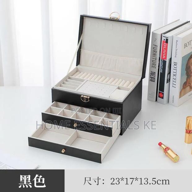 *Multi-Layer Jewelry Storage Box Necklace \ Earrings Organizer Case - thumbnail 3