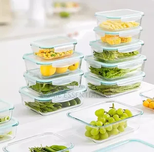 *3pc High Borosilicate Food Containers*410ml,700ml,1040ml