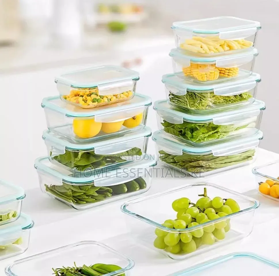 *3pc High Borosilicate Food Containers*410ml,700ml,1040ml