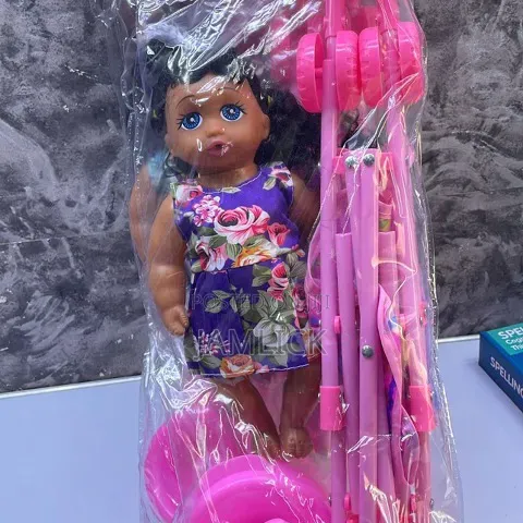 28cm Baby Doll With Stroller Set - Ve