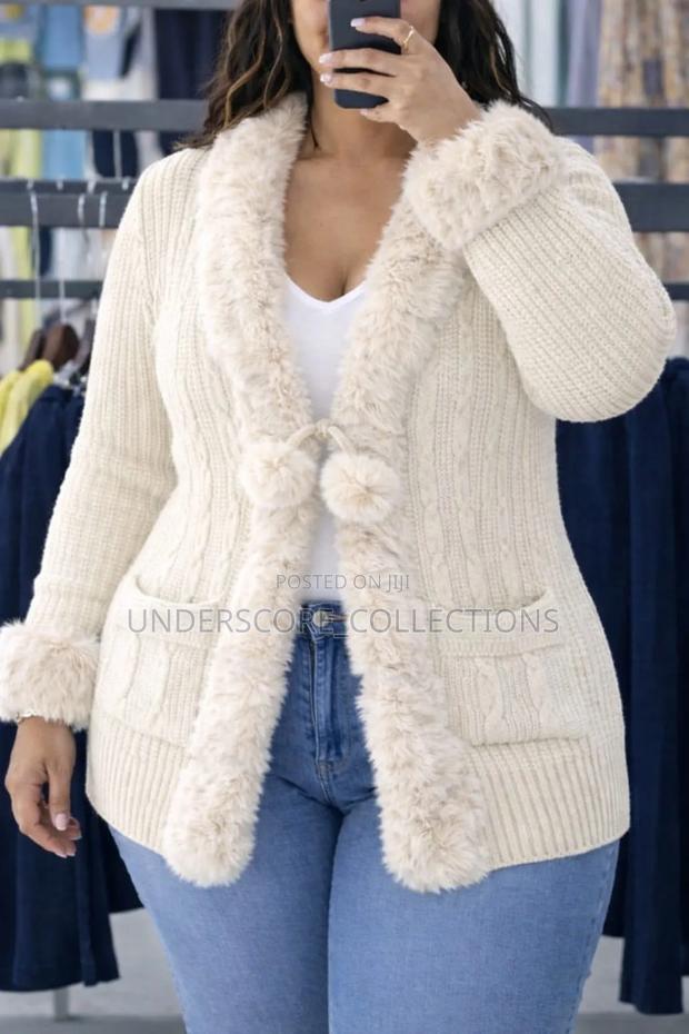 Ladies Plus Size Fitting Soft and Warm Cardigans