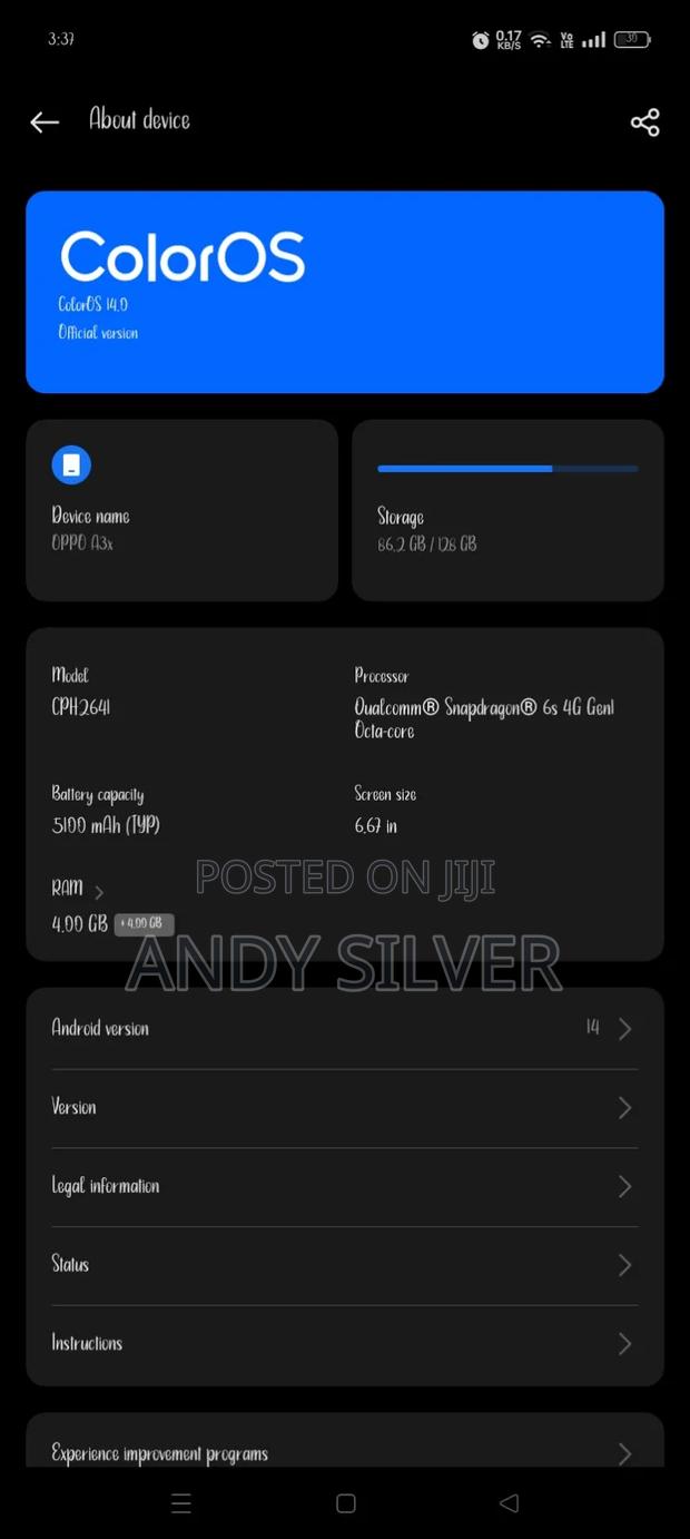 Oppo A3x 128 GB Blue - thumbnail 4