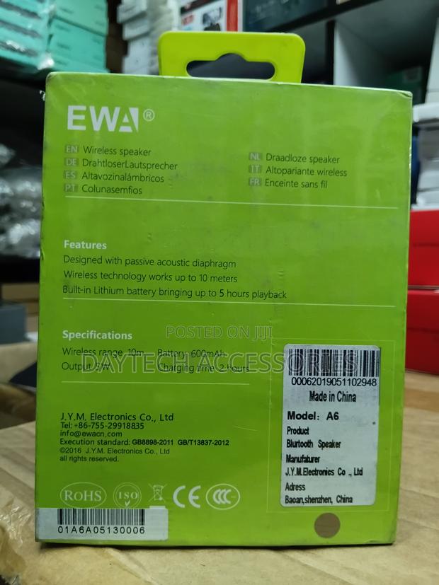 This Is an Ewa A6 Portable Bluetooth Speaker. - thumbnail 2