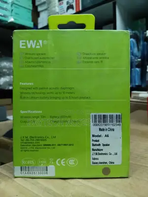 Ewa A6 2020 High-Quality Stereo Bass Wireless Bluetooth Speakers.