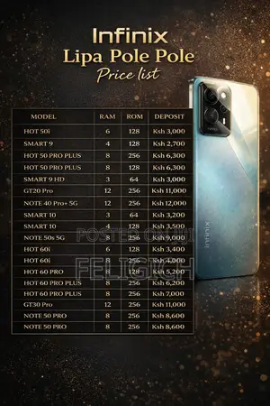New Infinix Hot 60i 128 GB Black