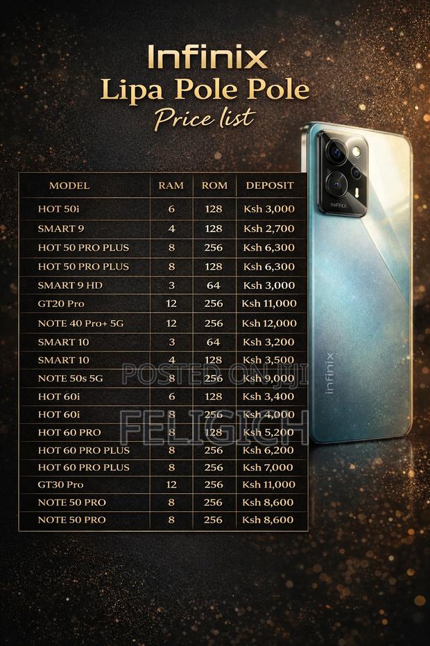 New Infinix Hot 60i 128 GB Black