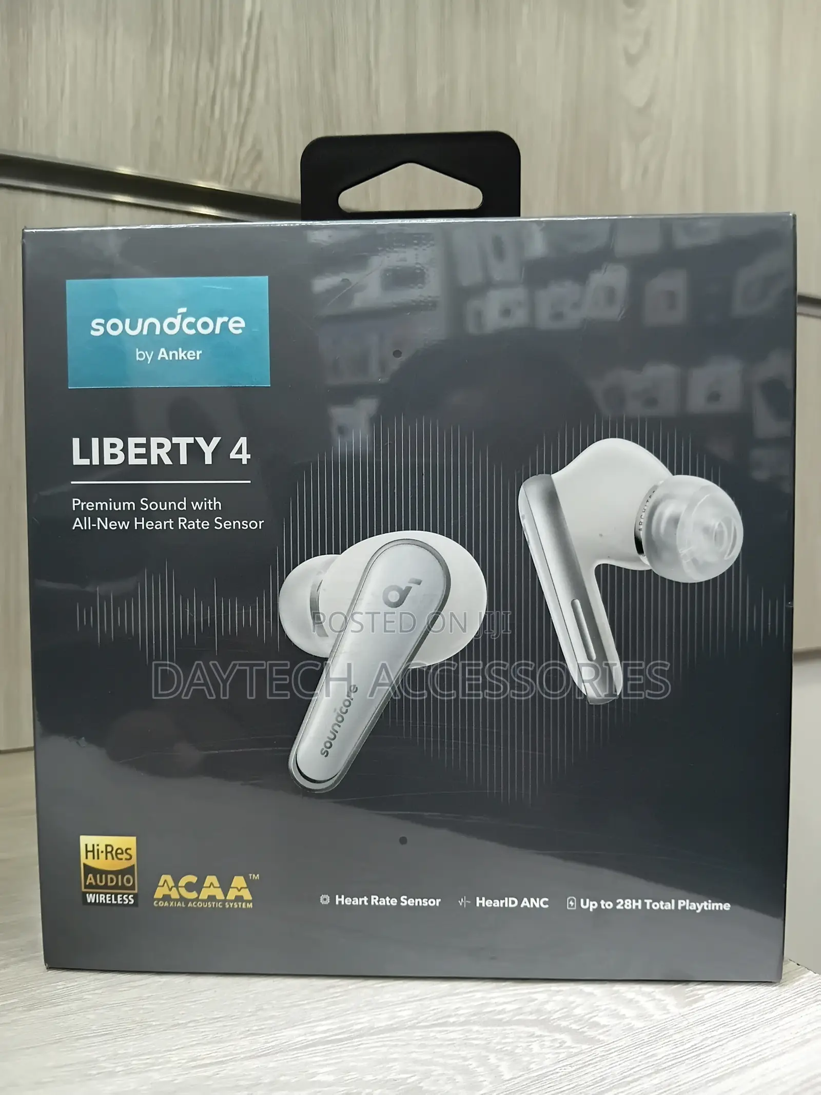 These Are Anker Soundcore Liberty 4 True Wireless Earbuds in White.