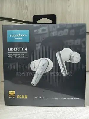 These Are Anker Soundcore Liberty 4 True Wireless Earbuds in White.