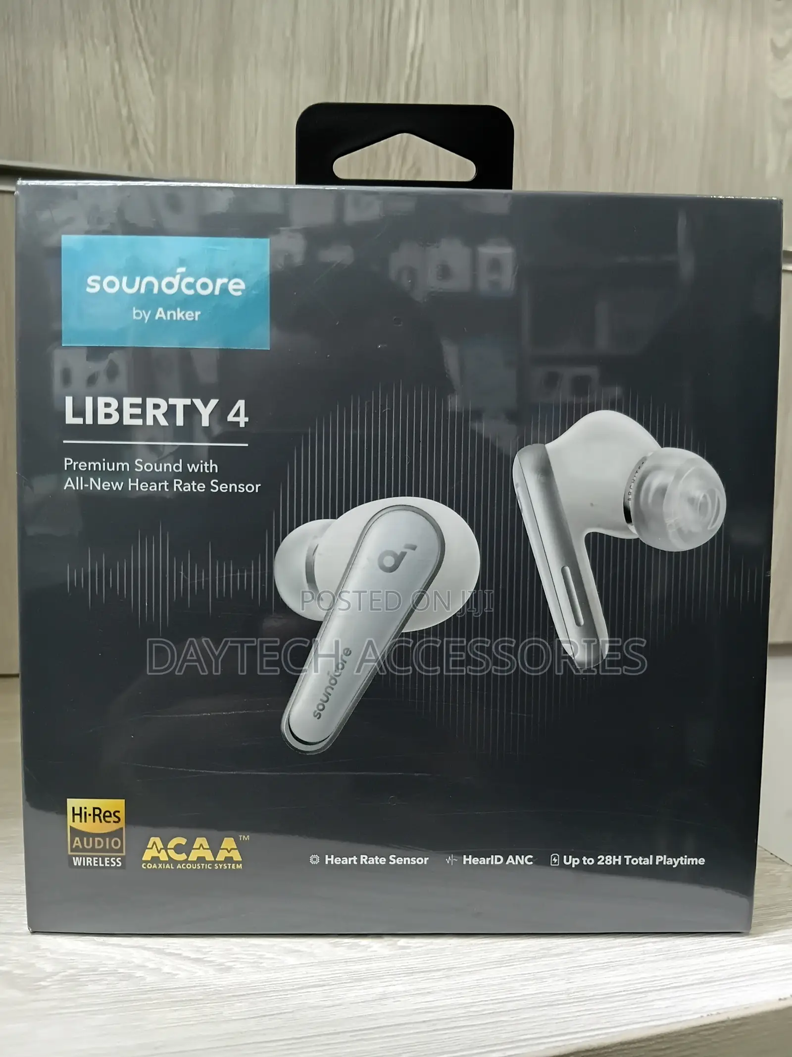 These Are Anker Soundcore Liberty 4 True Wireless Earbuds in White.