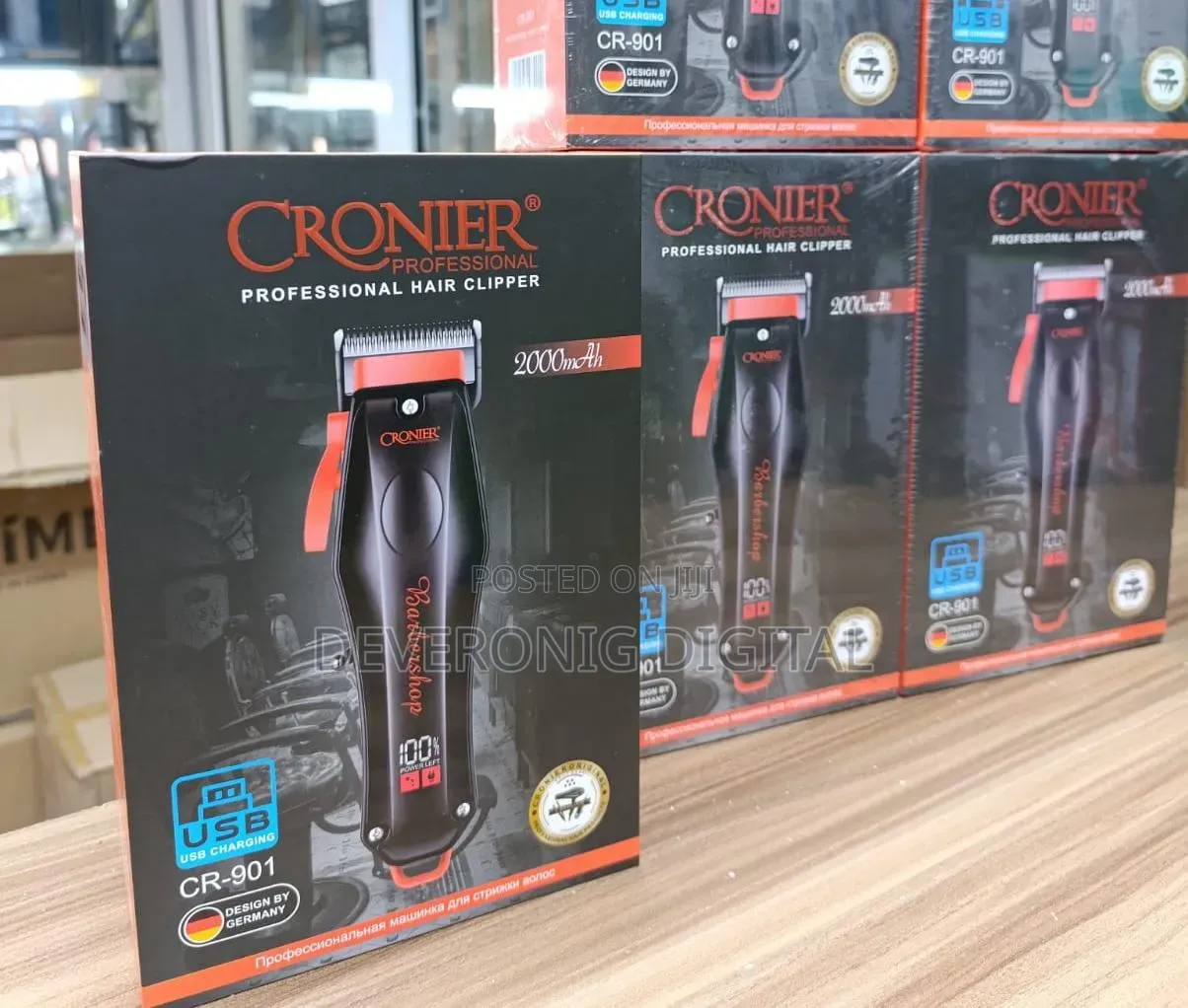 *Cornier Professional Cordless Hair Clipper Usb Charging