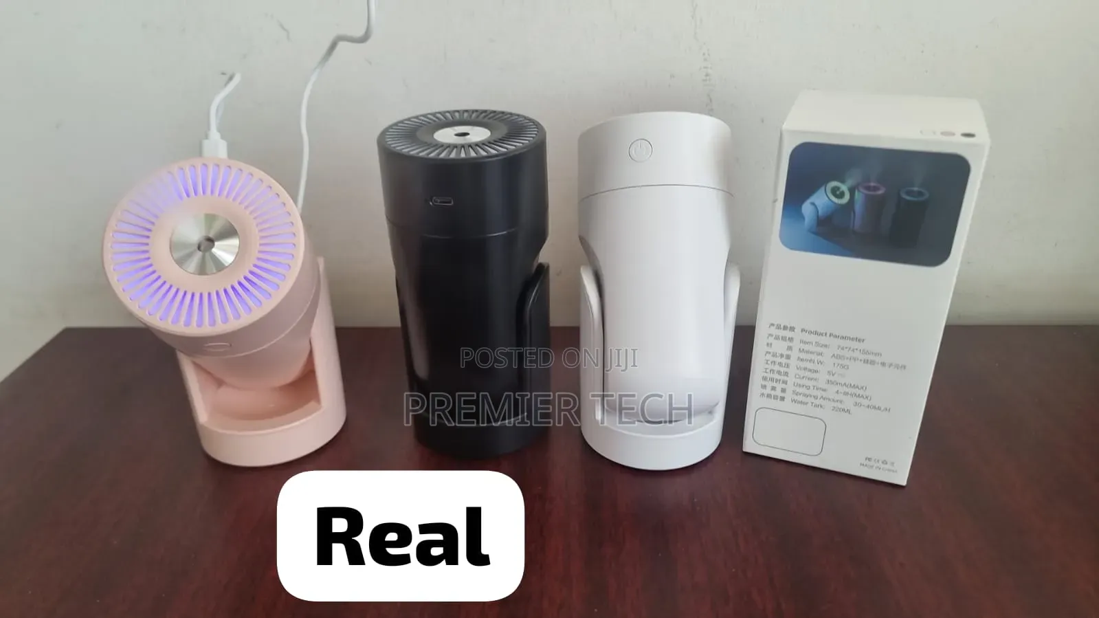 7 Lights Adjustable Angle 220ml Shaking Head Humidifier