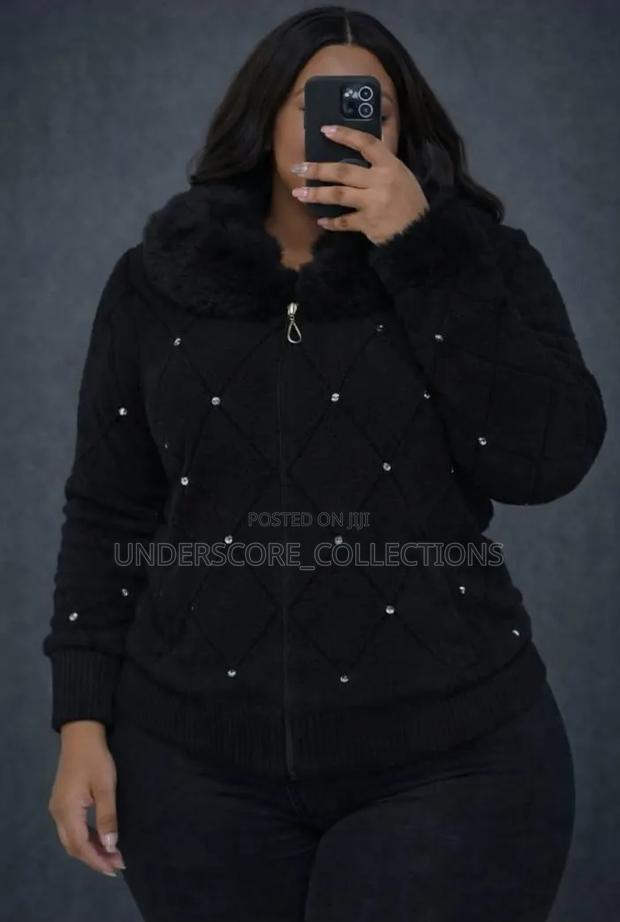Ladies Casual Cum Official Diamond Pattern Jackets - thumbnail 3