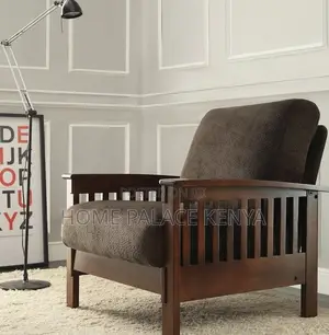 Wooden Chair: Luxury Teak Wood Cushioned Lounge Chair