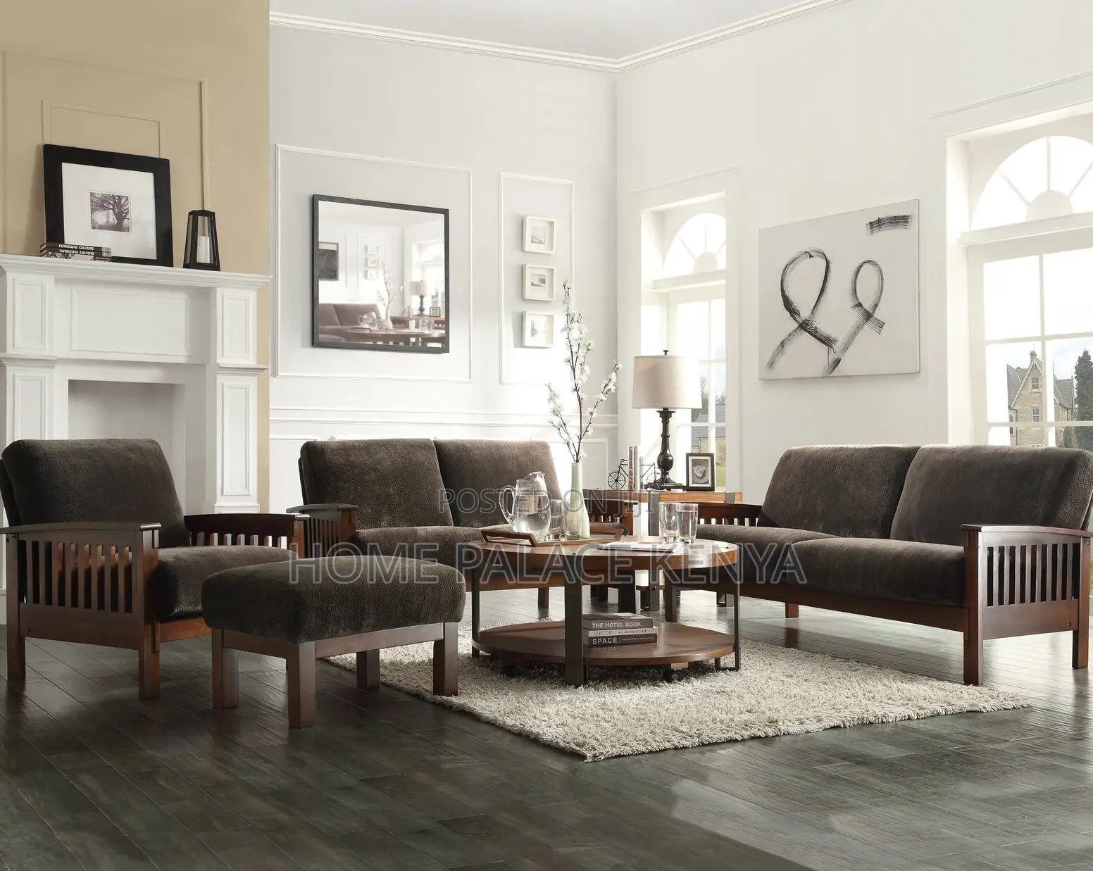 Wooden Chair: Luxury Teak Wood Cushioned Lounge Chair
