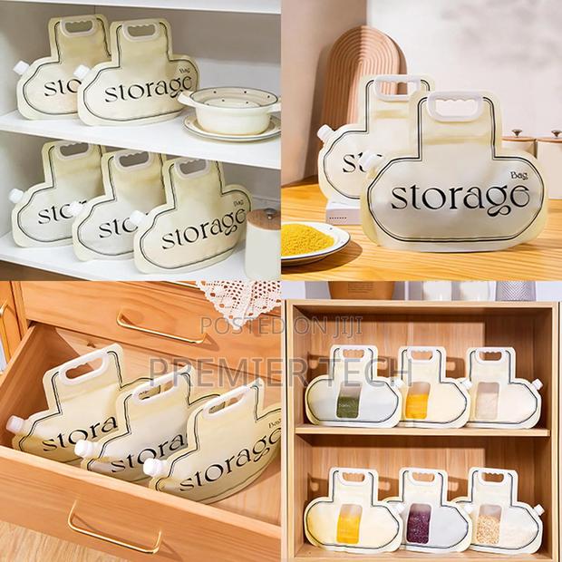 Collapsible Expandable Pantry Storage Bag Size 2300ml 34.6x26.5cm - thumbnail 2
