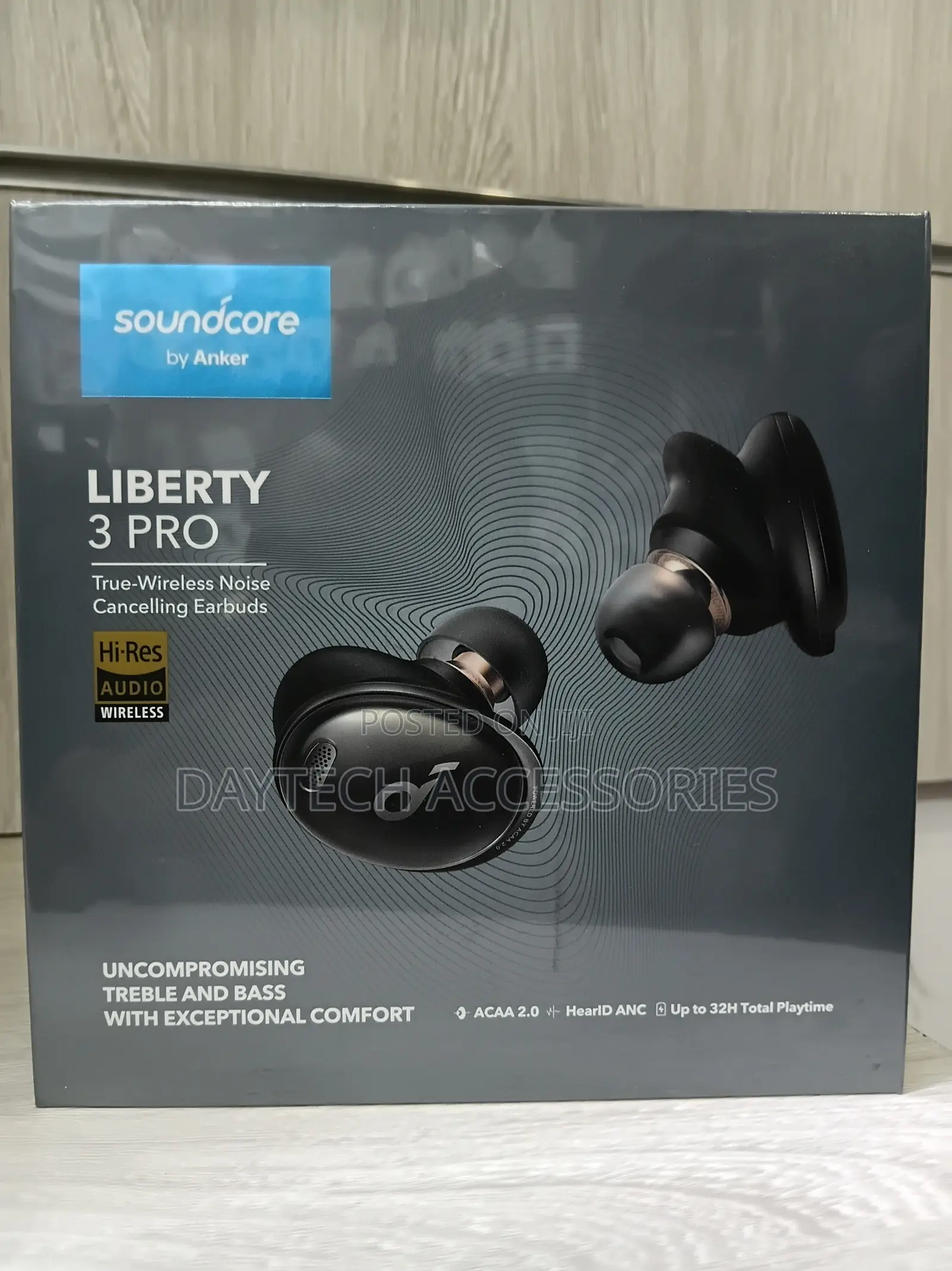 Anker Soundcore Liberty 3 Pro Earbuds - Black, Noise Cancelling.