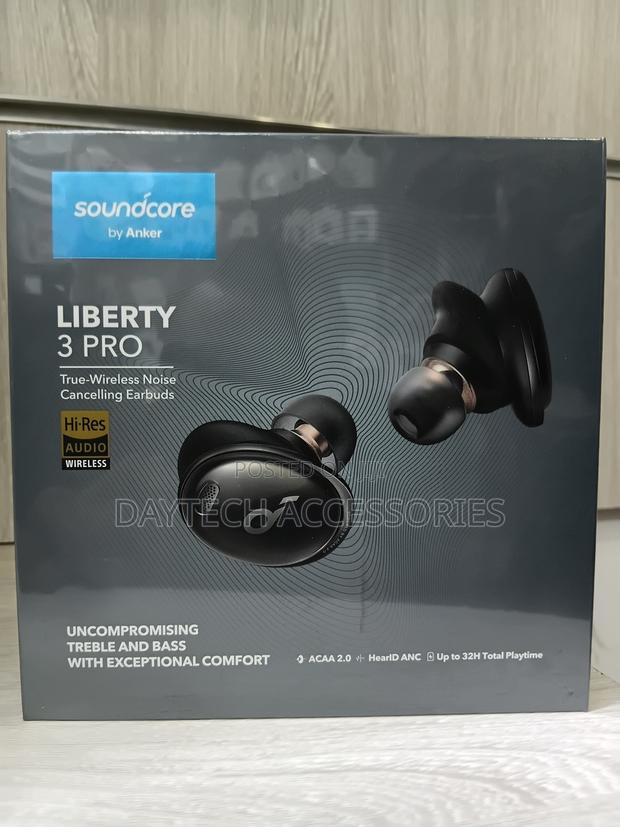 Anker Soundcore Liberty 3 Pro Earbuds - Black, Noise Cancelling.