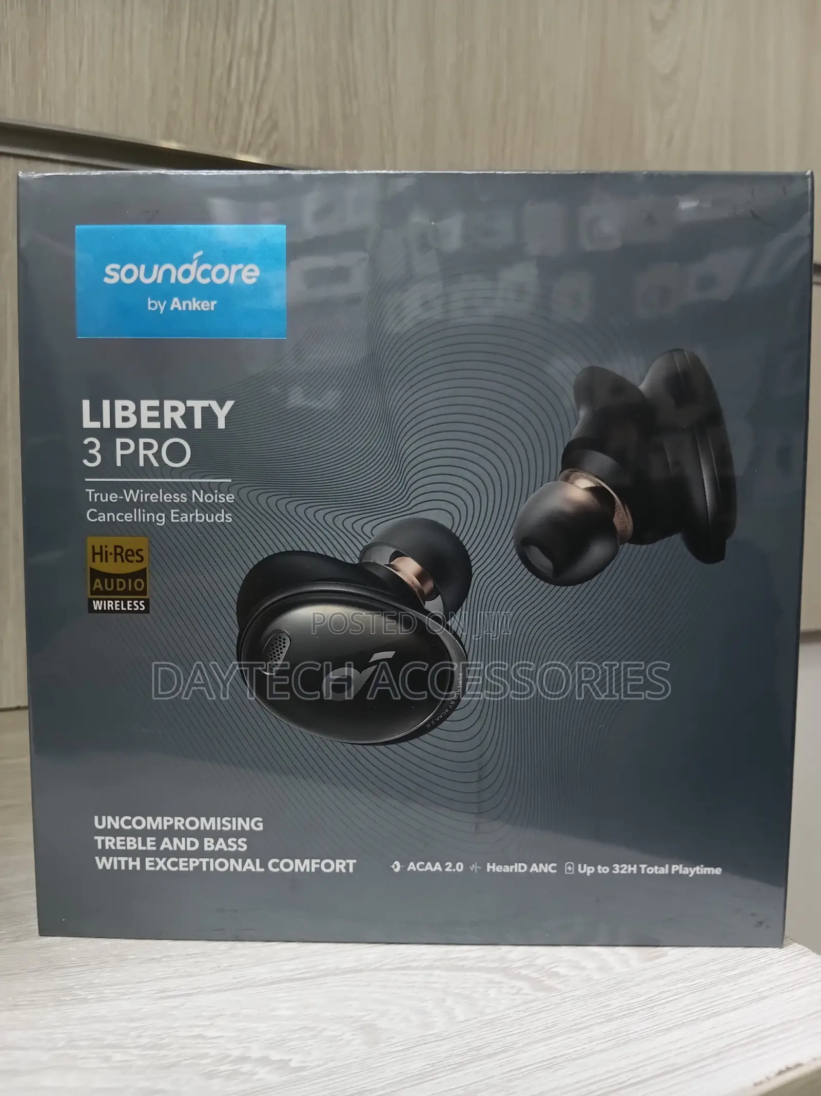 Anker Soundcore Liberty 3 Pro Earbuds - Black, Noise Cancelling.