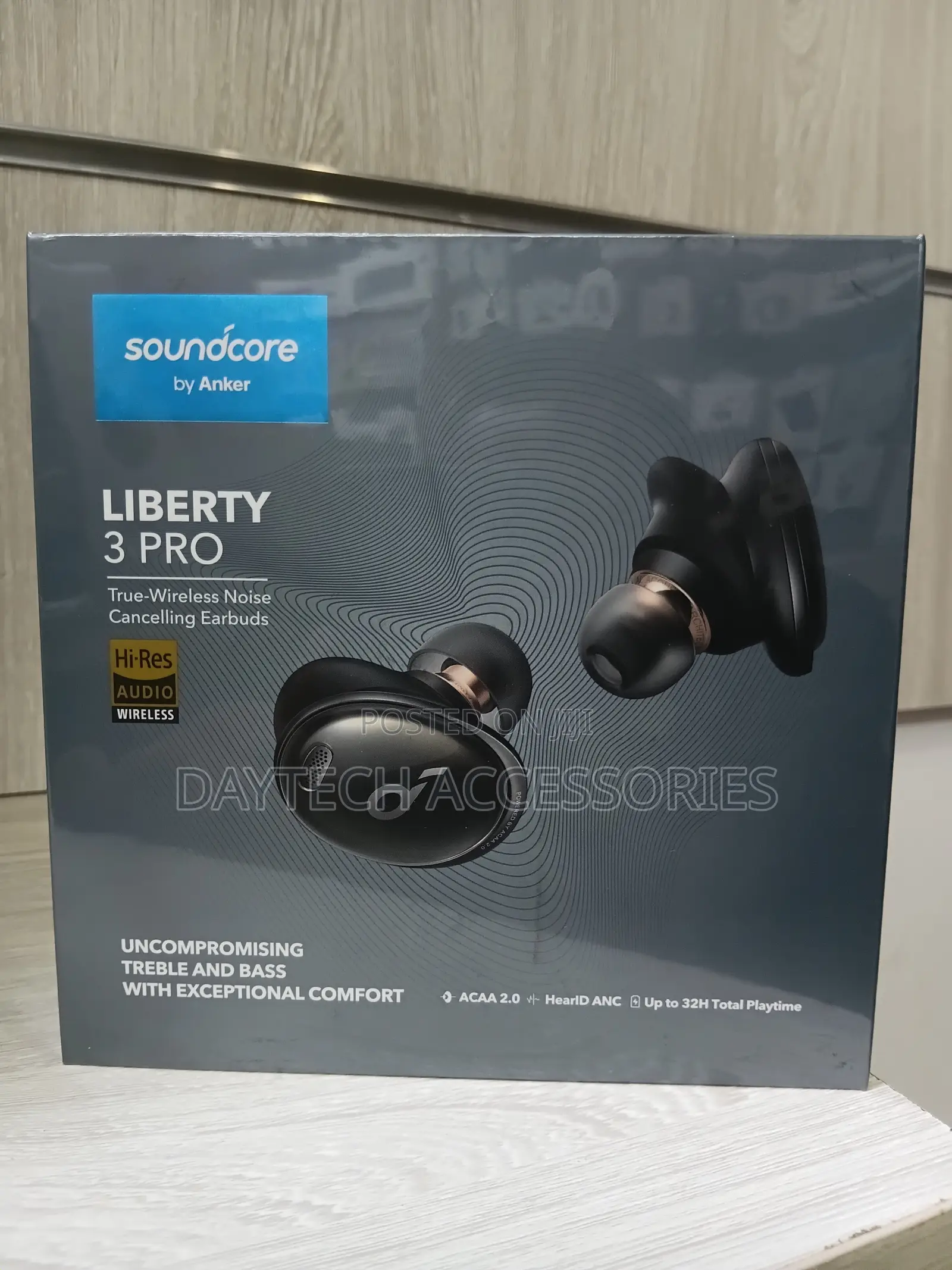 Anker Soundcore Liberty 3 Pro Earbuds - Black, Noise Cancelling.