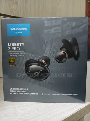 Anker Soundcore Liberty 3 Pro Earbuds - Black, Noise Cancelling.