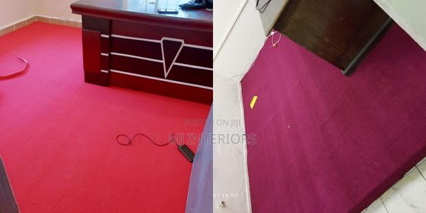Red Wall to Wall Carpet for Modern Office Flooring