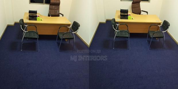 Executive Blue Wall to Wall Carpet for Office Spaces