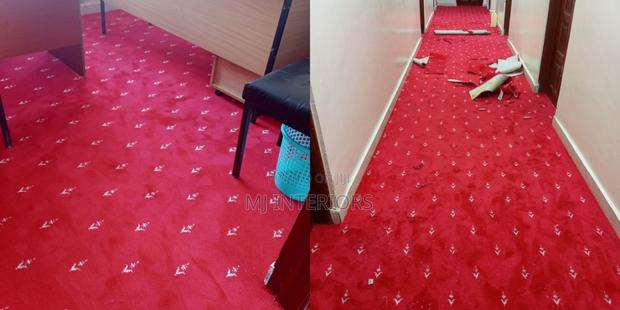 Durable Red Wall to Wall Carpet for Busy Office Floors