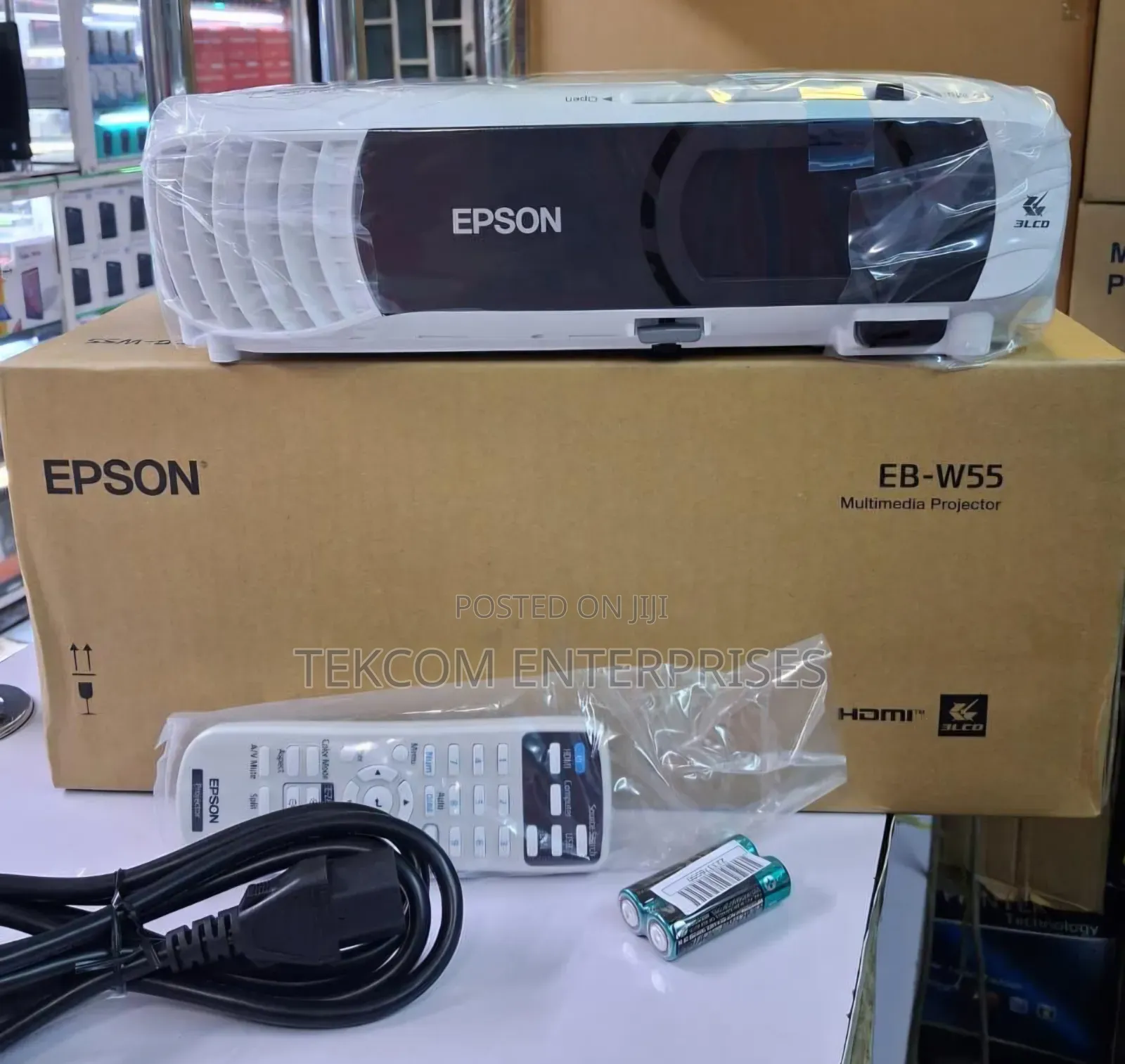 Epson W55 Projector ^Epson W55 4,000 Lumens High-Visibility Projector
