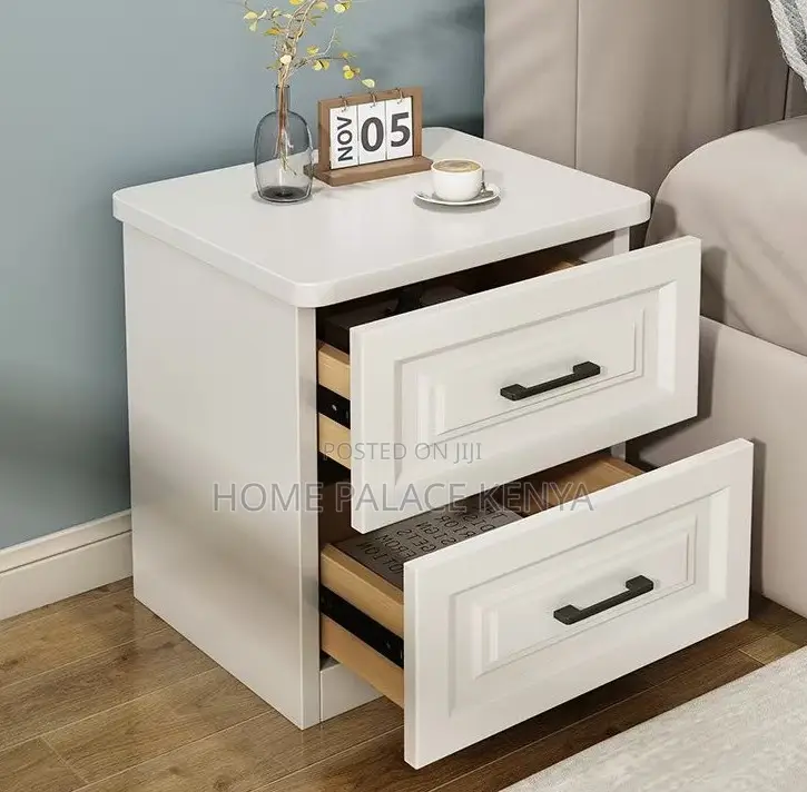 Bedside Table: Modern Small Bedside Table With Storage Drawers
