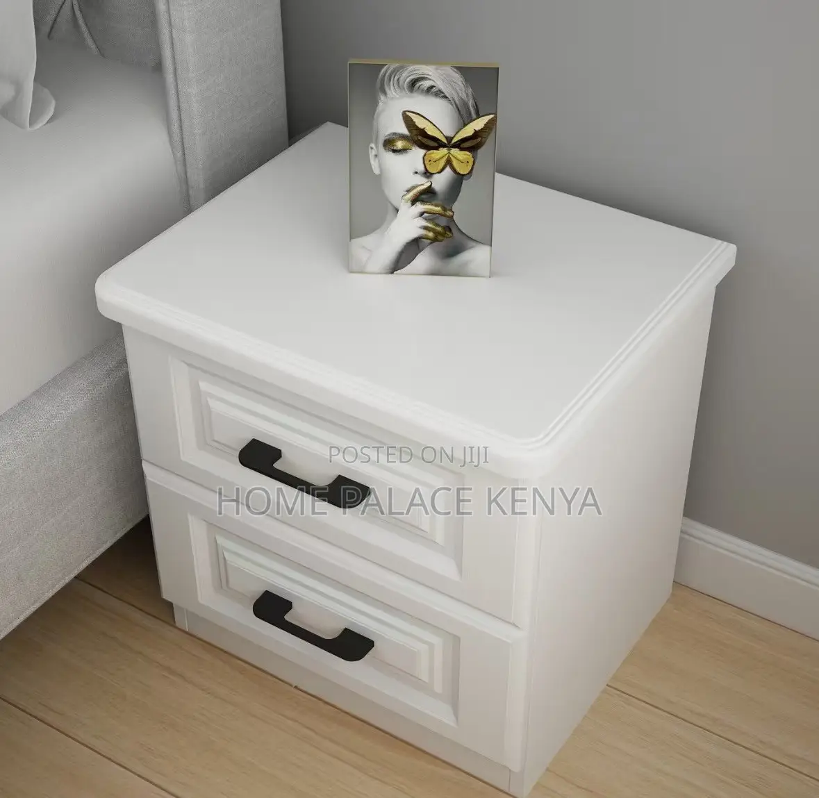 Bedside Table: Modern Small Bedside Table With Storage Drawers