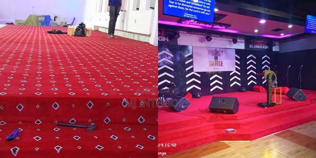 Quality Red Wall to Wall Carpet for Office Renovations