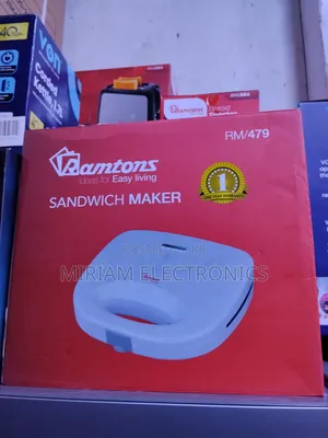 2 Slice Sandwich Toaster White- Rm/479