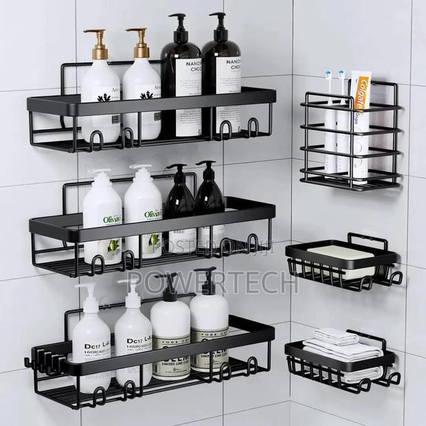 6-Pc Shower Caddy - Spacious Bathroom Shower Organizers