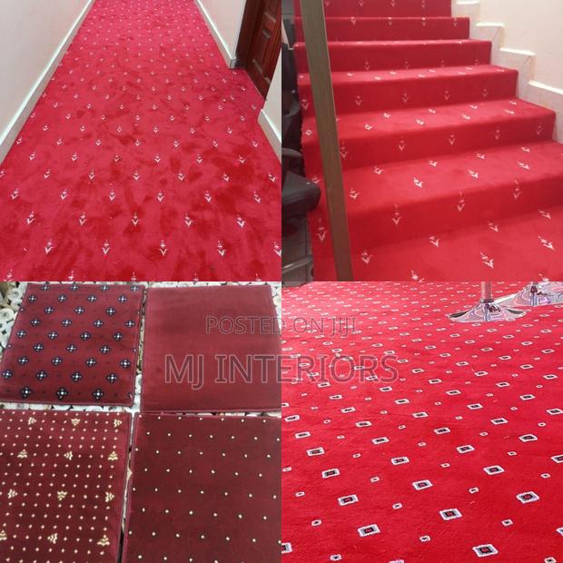 Premium Red Wall to Wall Flooring Carpet for Businesses
