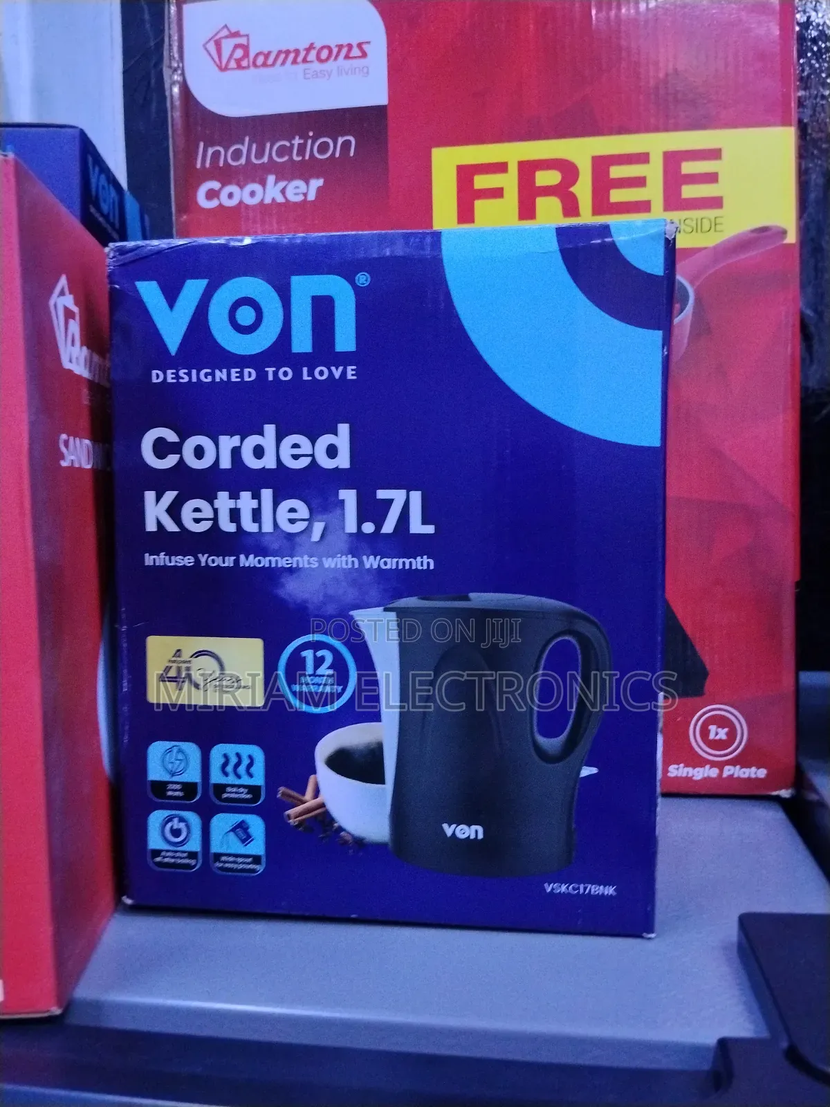 Von 1.7litre Corded Kettle