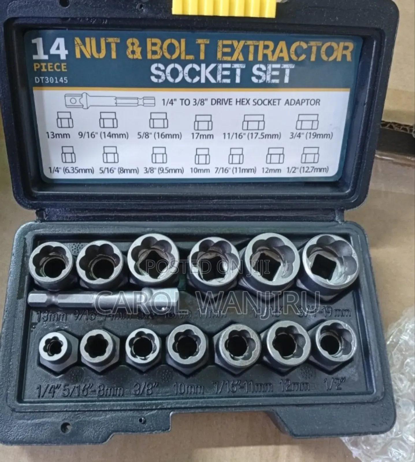 14pcs Nut and Bolt Extractor Socket Set/Nut and Bolt Extractor