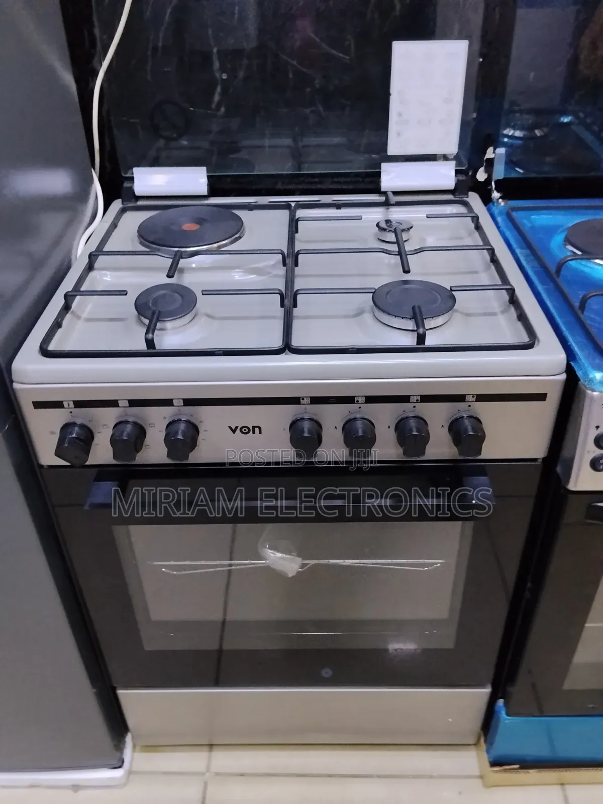 Von Cooker 3 Gas + 1hotplate Electric Oven Vcf653151fsy Inox Grey