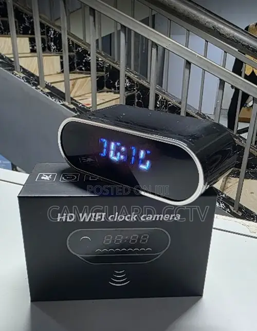 Mini Table Clock Wifi Camera – Motion Sensor Loop Recording
