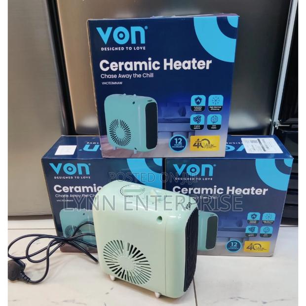*Von Vhc153mnaw Ceramic Heater With 2 Settings 1100w/1500w