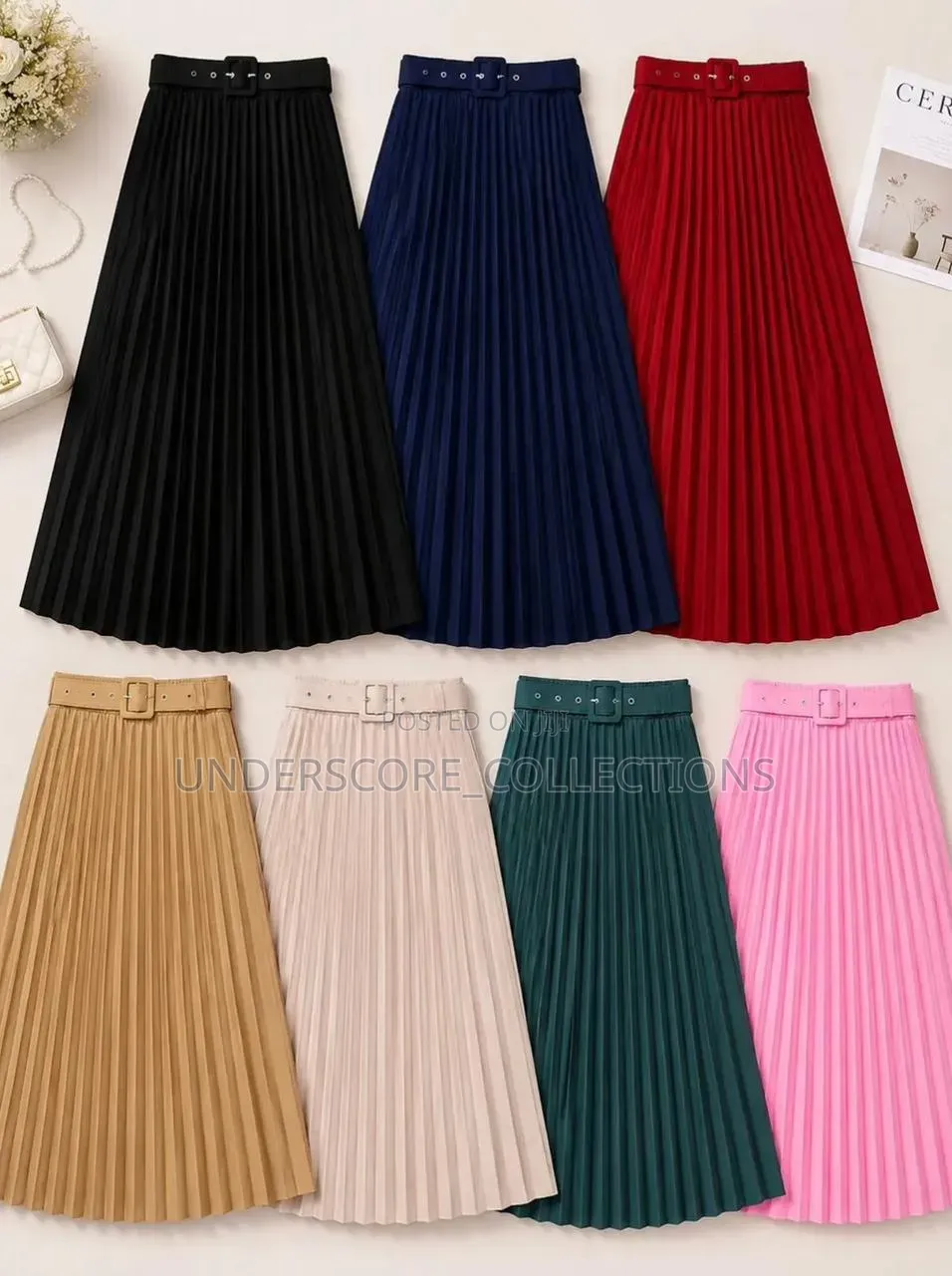 Ladies Plitted Maxi Skirts